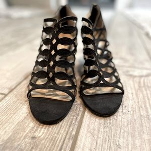 Andrienne Vittadini Strappy Wedges - size 8.5